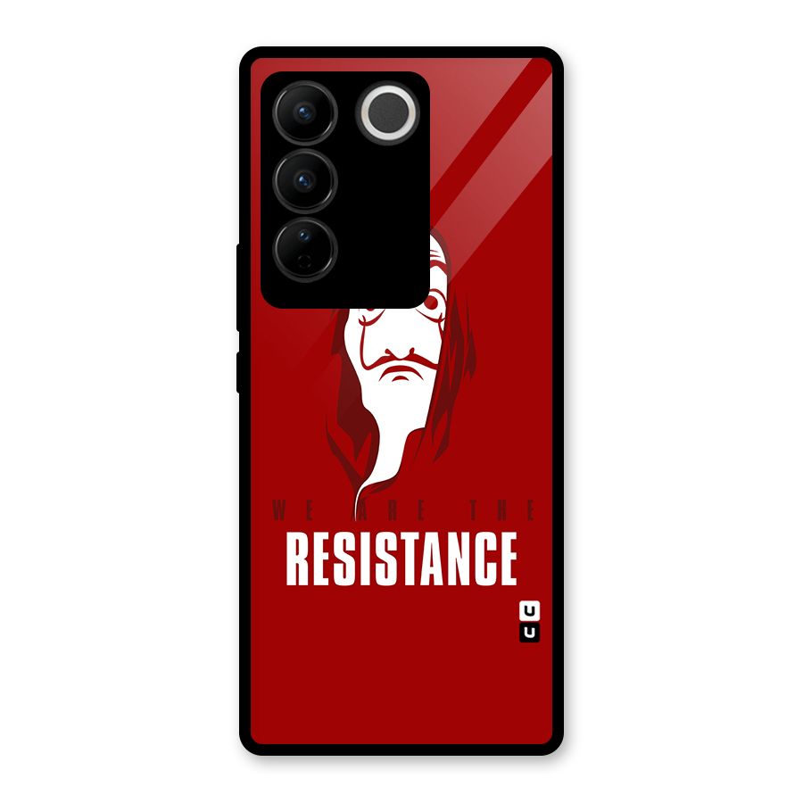 We Are Resistance Glass Back Case for Vivo V27