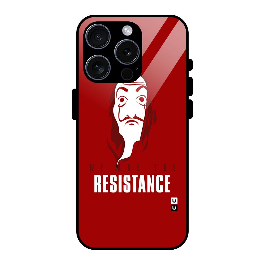 We Are Resistance Glass Back Case for iPhone 15 Pro