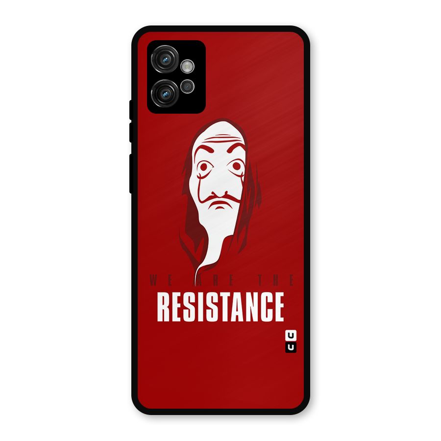 We Are Resistance Metal Back Case for Moto G32