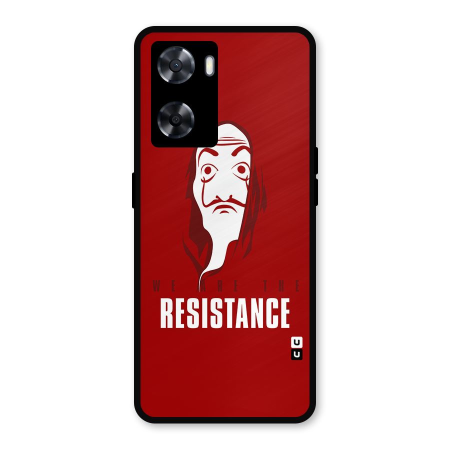 We Are Resistance Metal Back Case for Oppo A57 2022