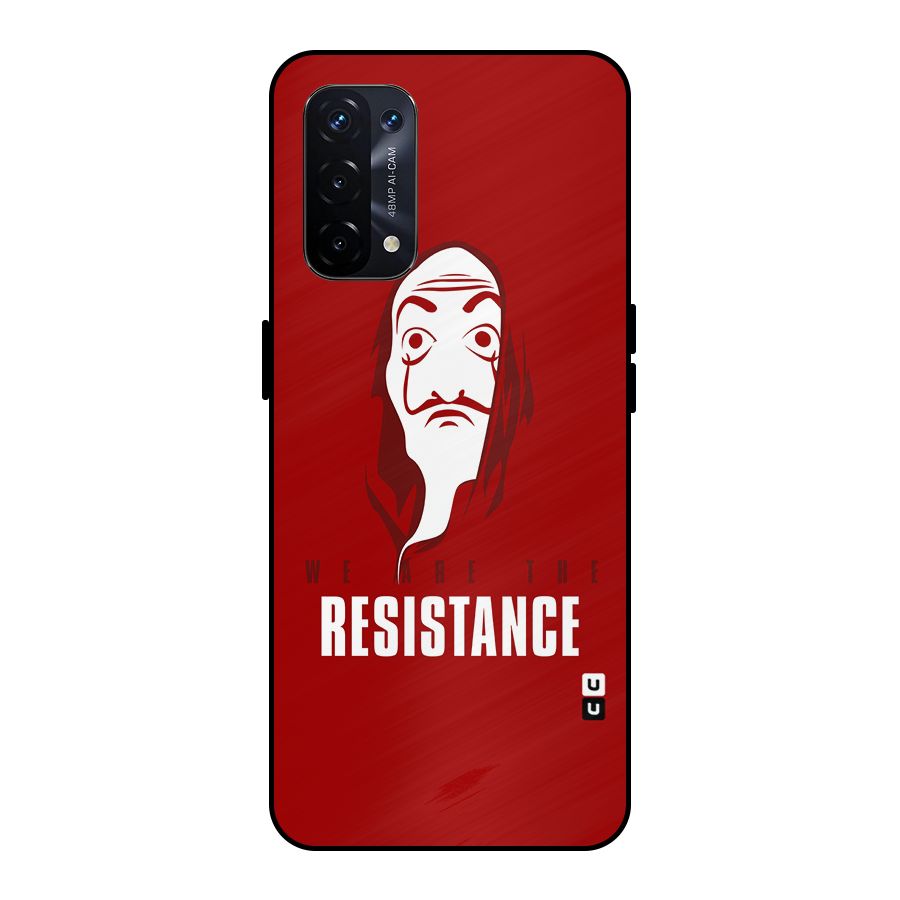 We Are Resistance Metal Back Case for Oppo A74 5G