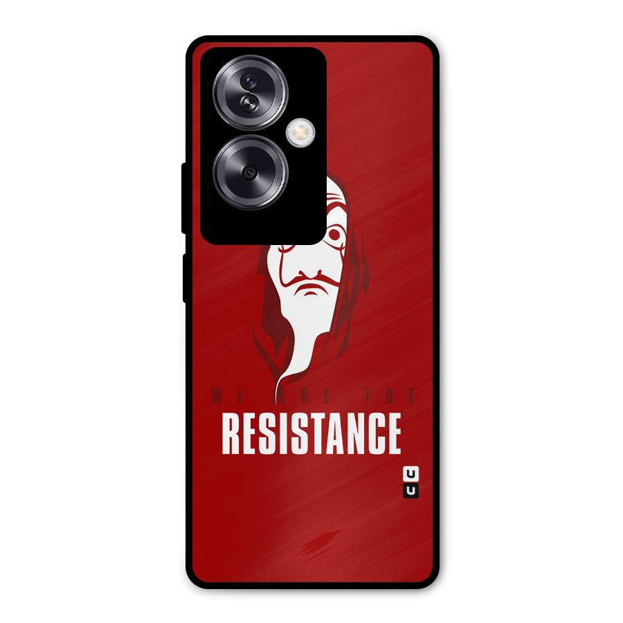 We Are Resistance Metal Back Case for Oppo A79 5G