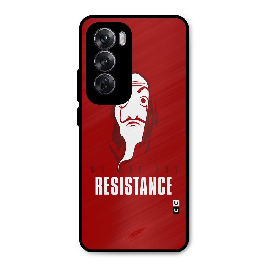 We Are Resistance Metal Back Case for Oppo Reno12 Pro
