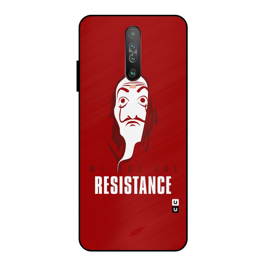 We Are Resistance Metal Back Case for Poco X2