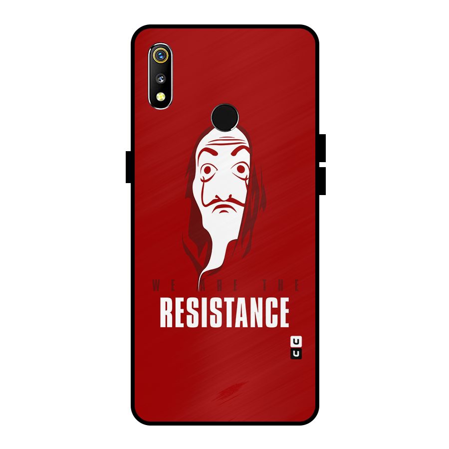 We Are Resistance Metal Back Case for Realme 3i