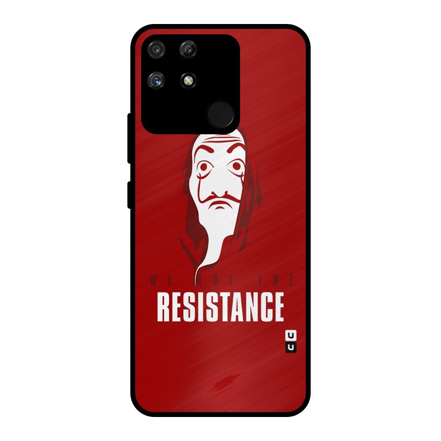 We Are Resistance Metal Back Case for Realme Narzo 50A