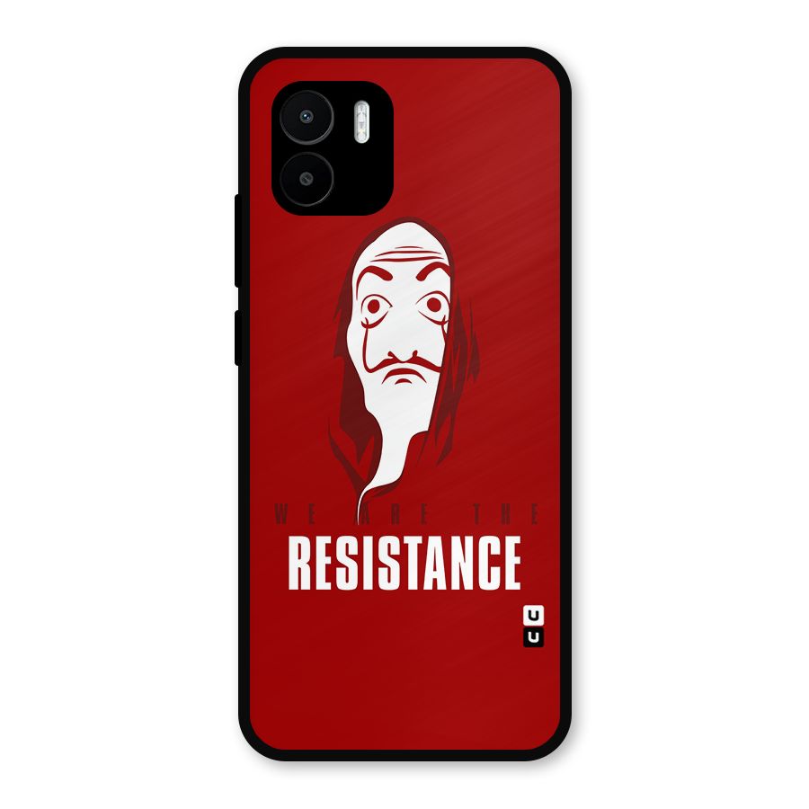 We Are Resistance Metal Back Case for Redmi A2