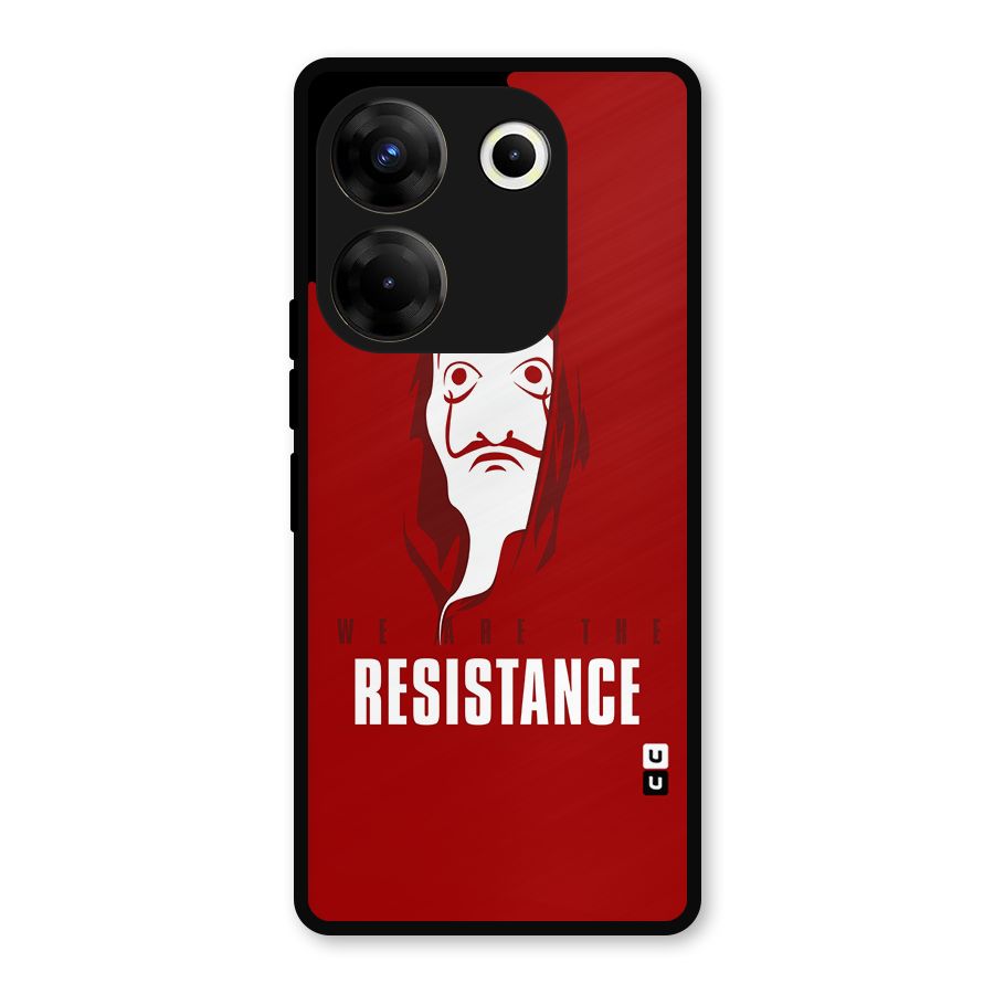 We Are Resistance Metal Back Case for Tecno Camon 20