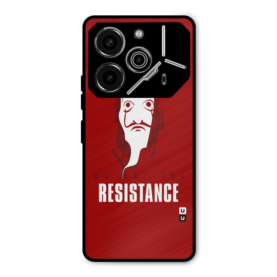 We Are Resistance Metal Back Case for Tecno Pova 6 Pro