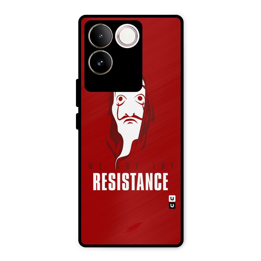 We Are Resistance Metal Back Case for Vivo T2 Pro
