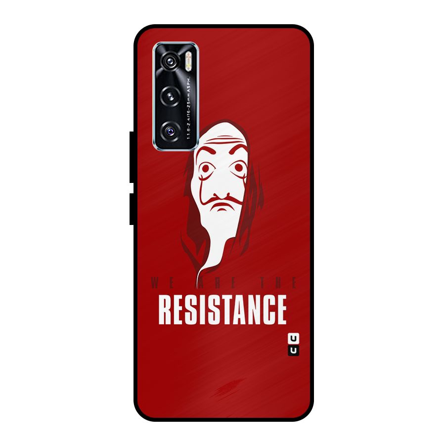 We Are Resistance Metal Back Case for Vivo V20 SE
