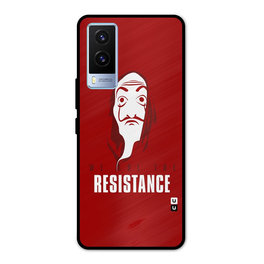 We Are Resistance Metal Back Case for Vivo V21e 5G