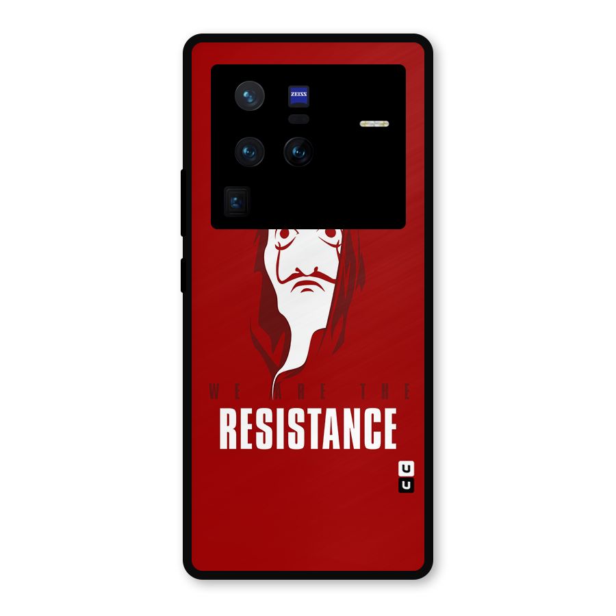 We Are Resistance Metal Back Case for Vivo X80 Pro