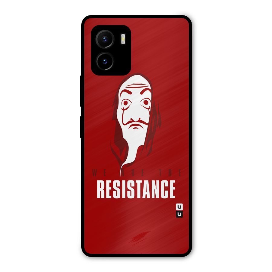We Are Resistance Metal Back Case for Vivo Y15s