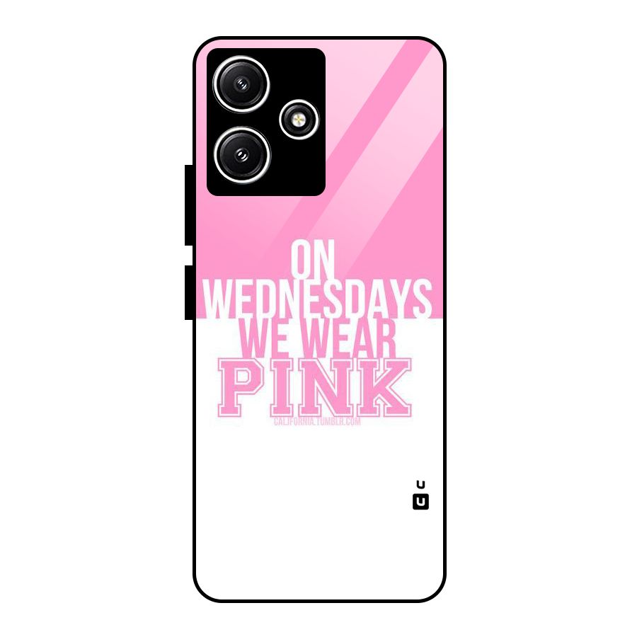 Wear Pink Glass Back Case for Poco M6 Pro