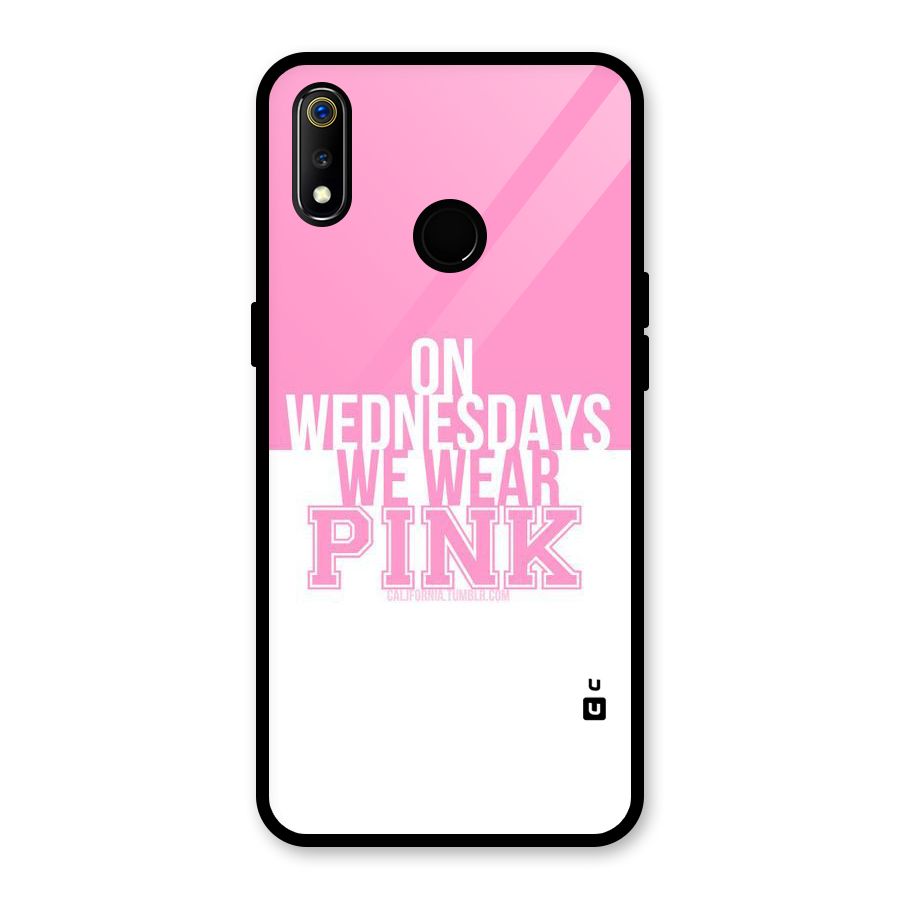 Wear Pink Glass Back Case for Realme 3i