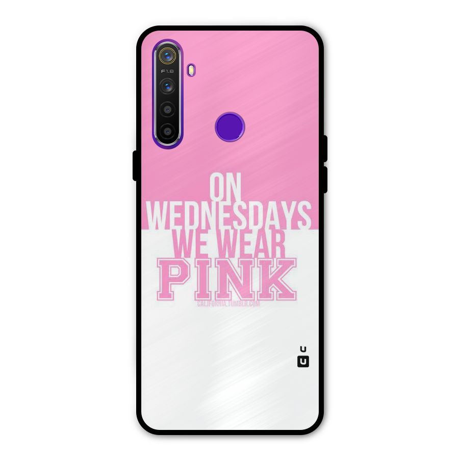 Wear Pink Glass Back Case for Realme 5s