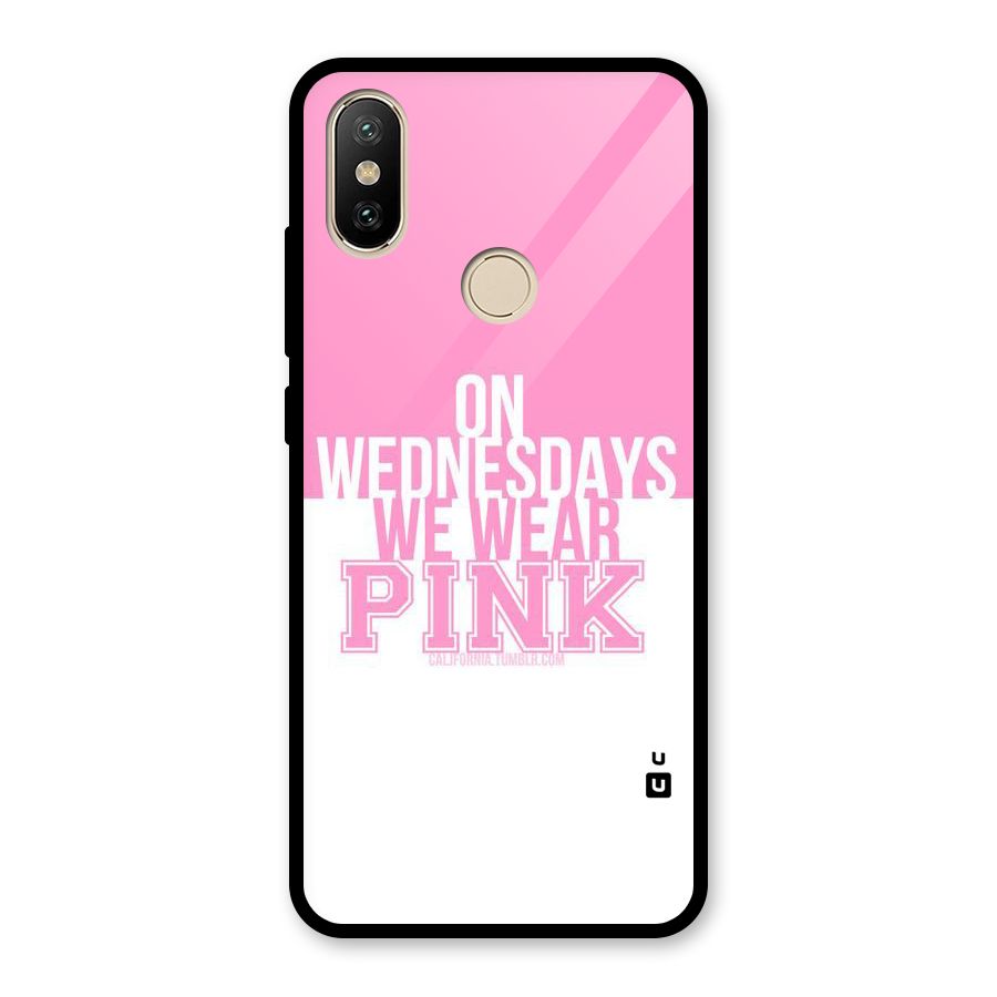 Wear Pink Glass Back Case for Redmi A2