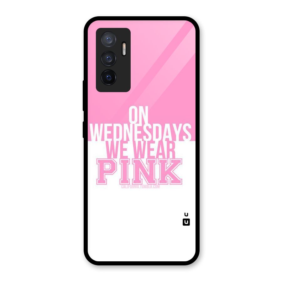 Wear Pink Glass Back Case for Vivo V23e