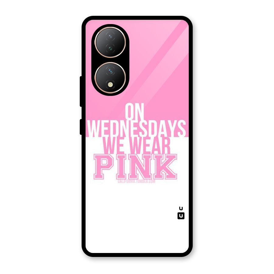 Wear Pink Glass Back Case for Vivo Y100A