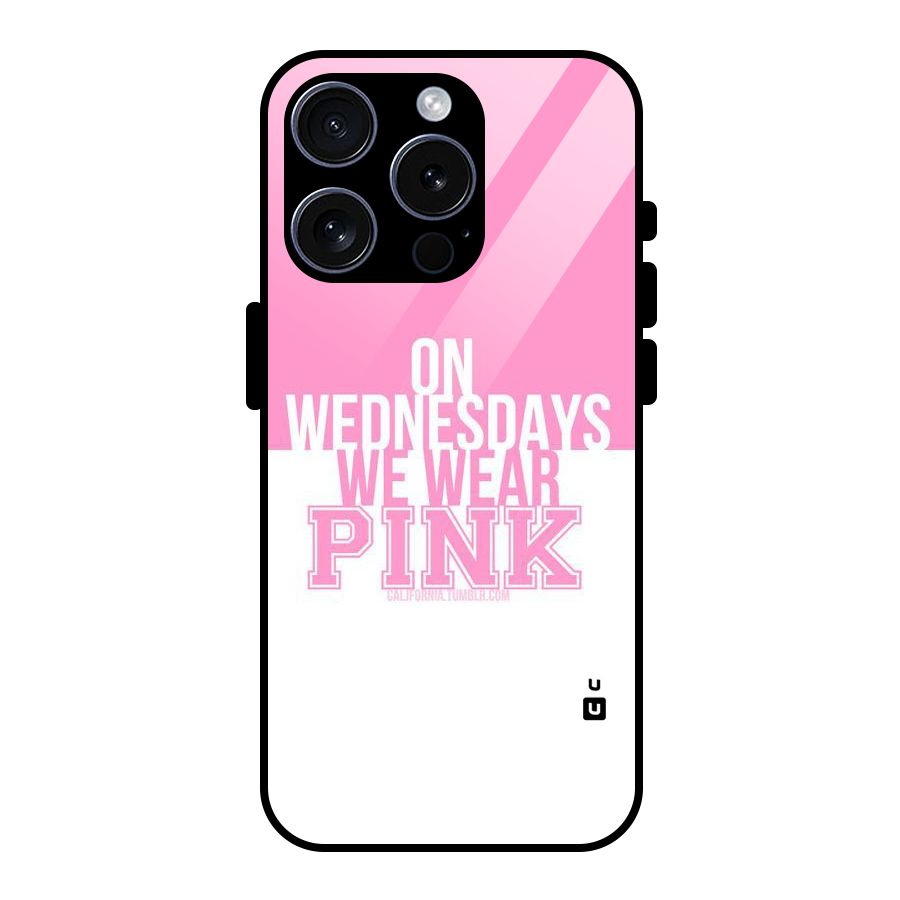 Wear Pink Glass Back Case for iPhone 15 Pro