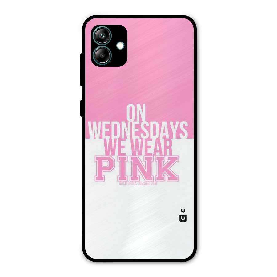 Wear Pink Metal Back Case for Galaxy A04