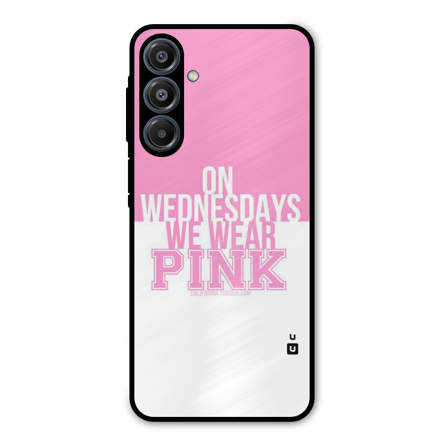 Wear Pink Metal Back Case for Galaxy A16 5G