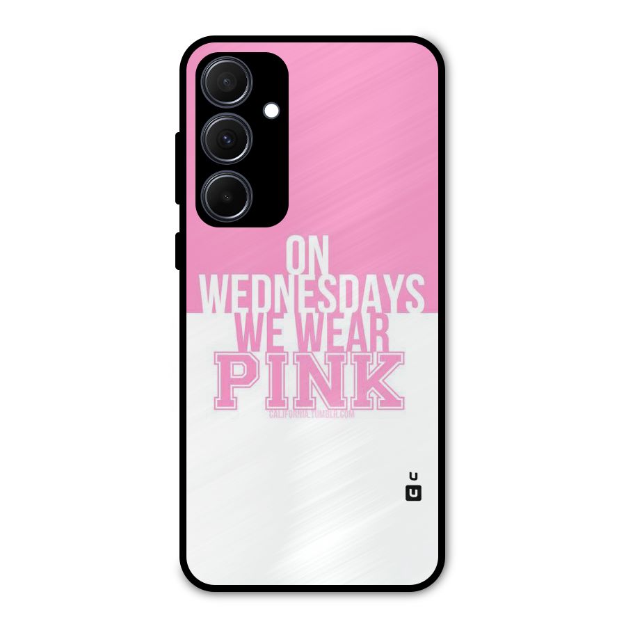Wear Pink Metal Back Case for Galaxy A35