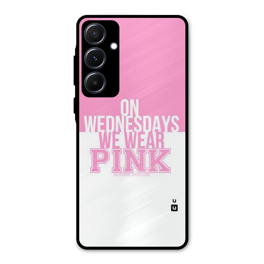 Wear Pink Metal Back Case for Galaxy A55