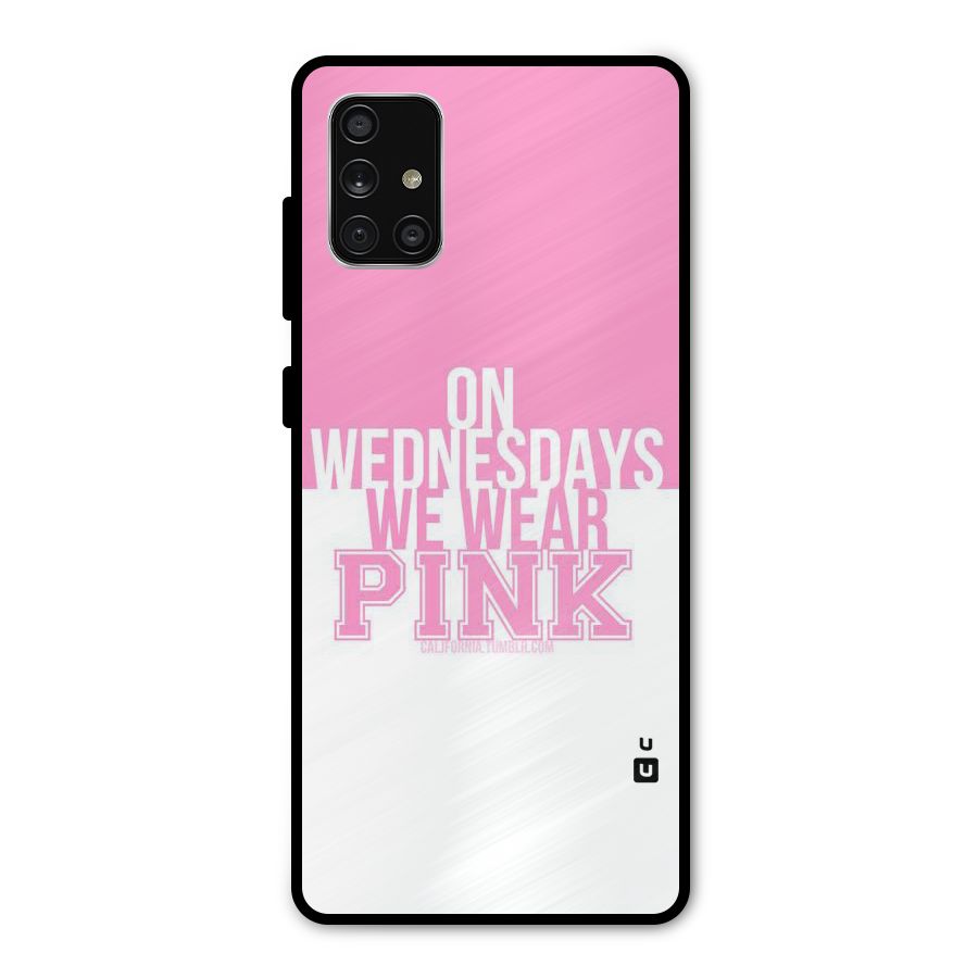 Wear Pink Metal Back Case for Galaxy A71