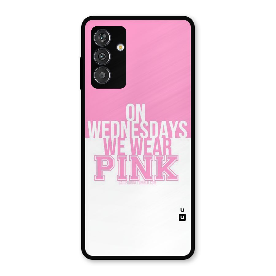 Wear Pink Metal Back Case for Galaxy M13