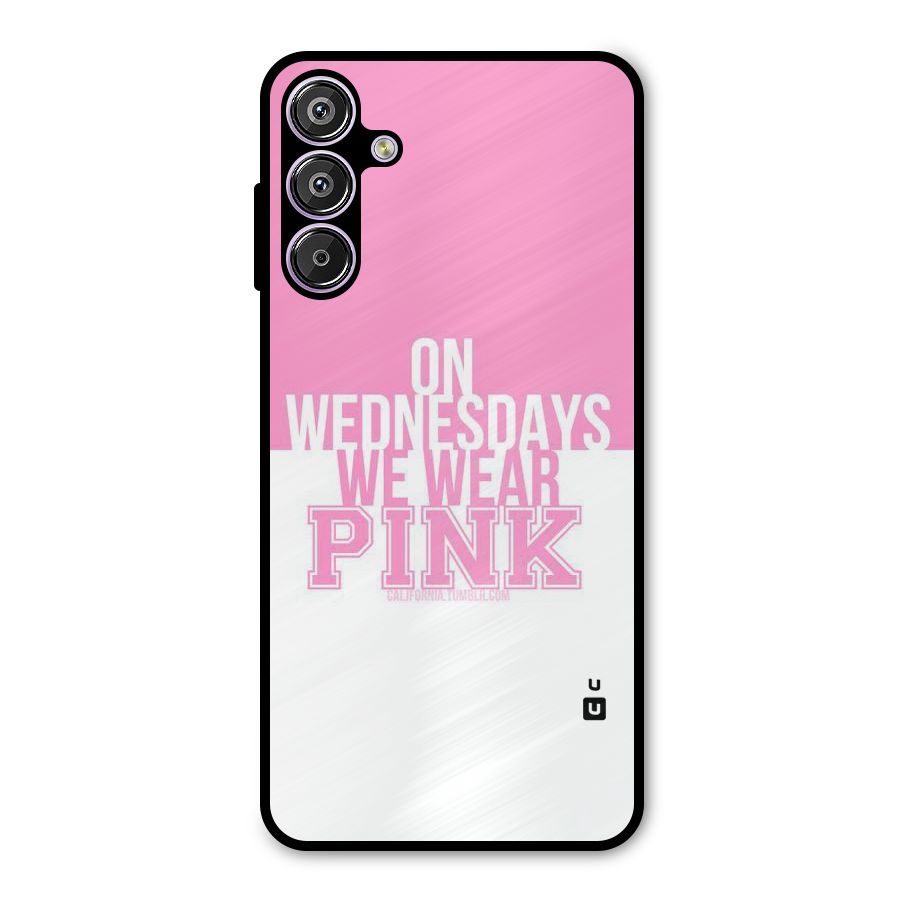 Wear Pink Metal Back Case for Galaxy M15