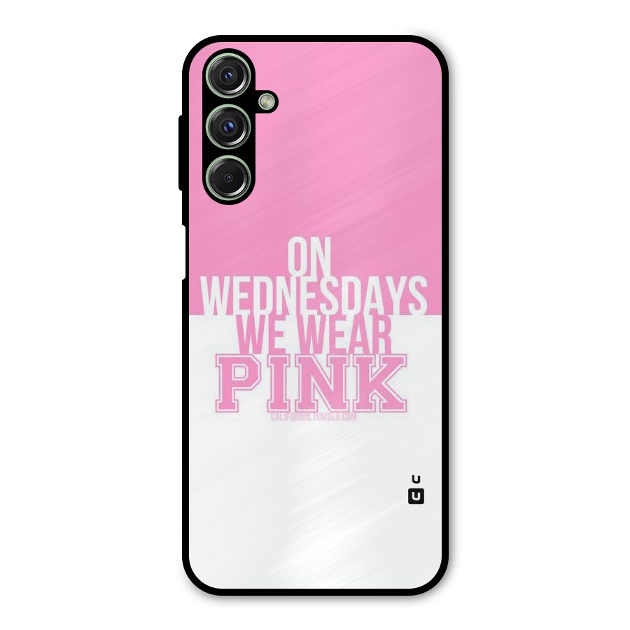 Wear Pink Metal Back Case for Galaxy M34