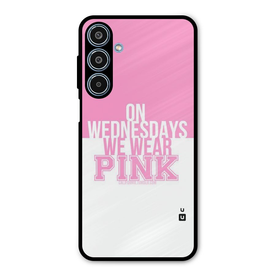Wear Pink Metal Back Case for Galaxy M35