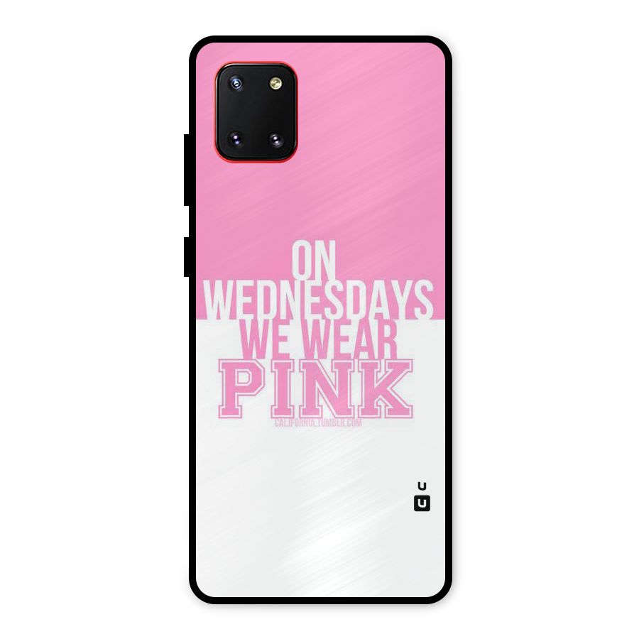 Wear Pink Metal Back Case for Galaxy Note 10 Lite