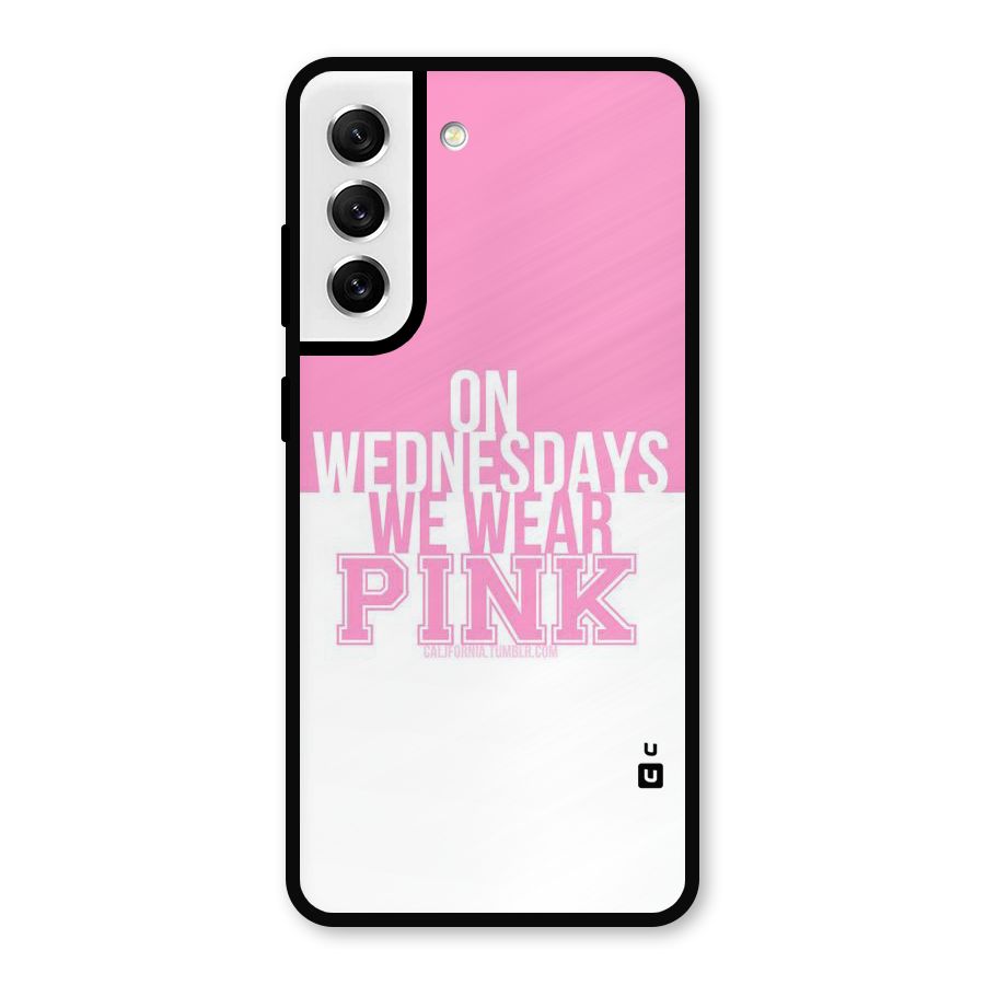 Wear Pink Metal Back Case for Galaxy S21 FE 5G