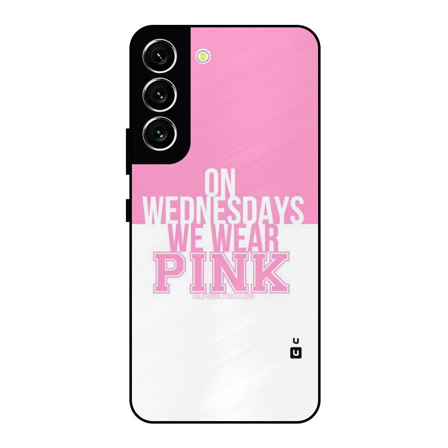 Wear Pink Metal Back Case for Galaxy S22 5G