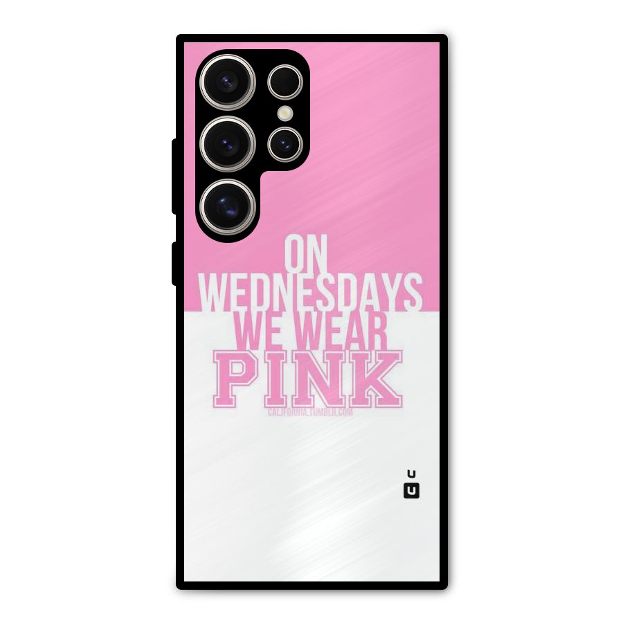Wear Pink Metal Back Case for Galaxy S24 Ultra