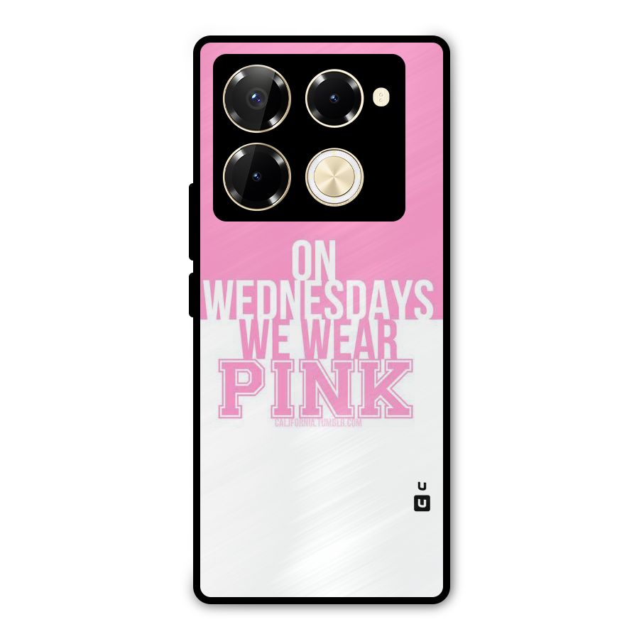 Wear Pink Metal Back Case for Infinix Note 40 Pro