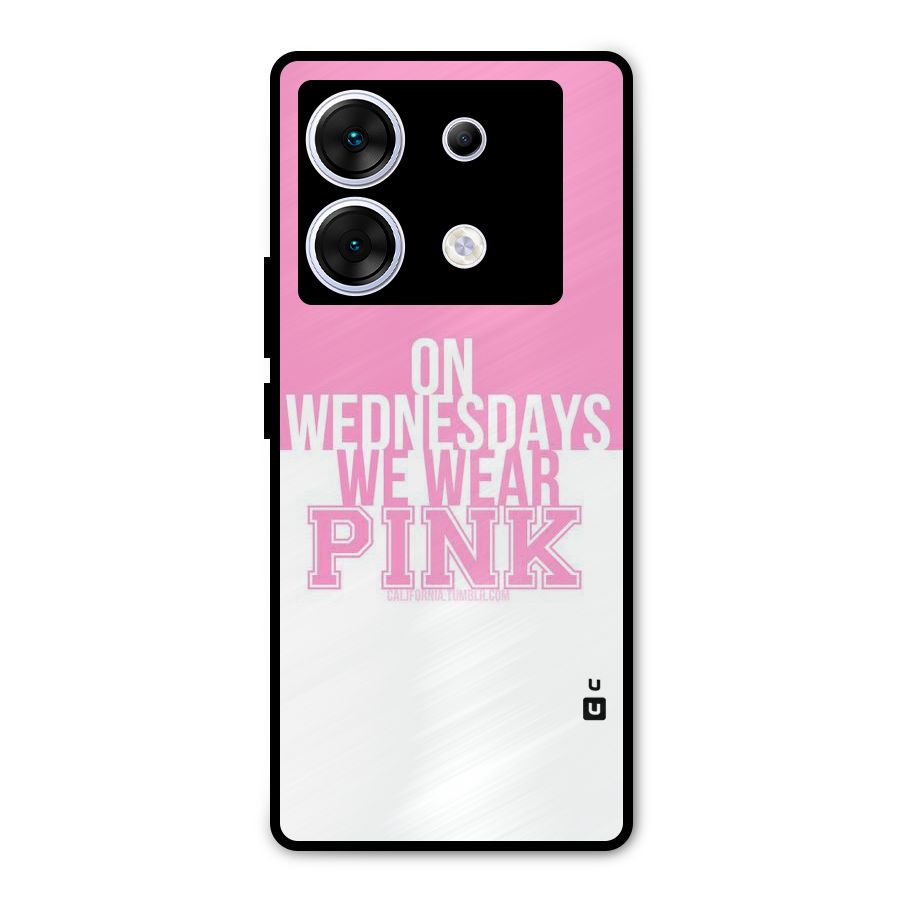 Wear Pink Metal Back Case for Infinix Zero 30 5G