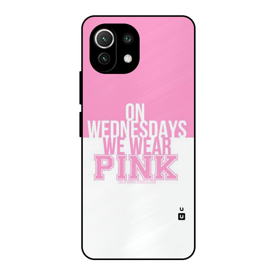 Wear Pink Metal Back Case for Mi 11 Lite