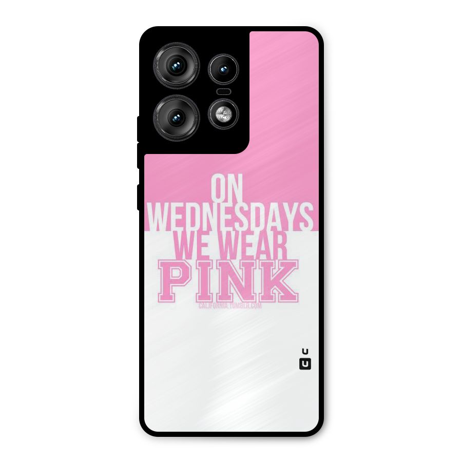 Wear Pink Metal Back Case for Motorola Edge 50 Pro