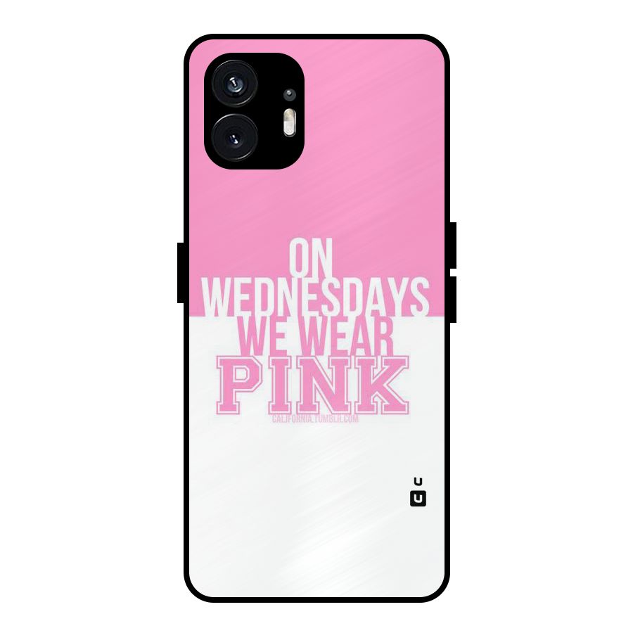 Wear Pink Metal Back Case for Nothing Phone 2