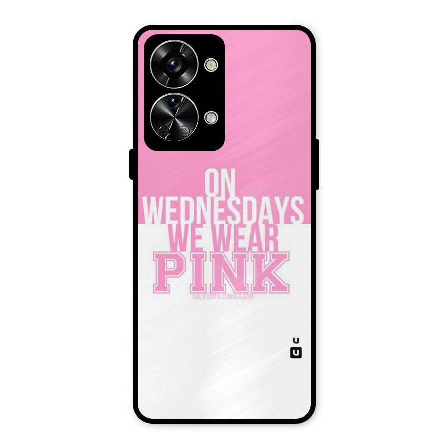 Wear Pink Metal Back Case for OnePlus Nord 2T