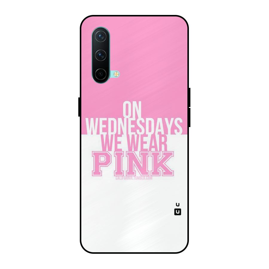 Wear Pink Metal Back Case for OnePlus Nord CE 5G