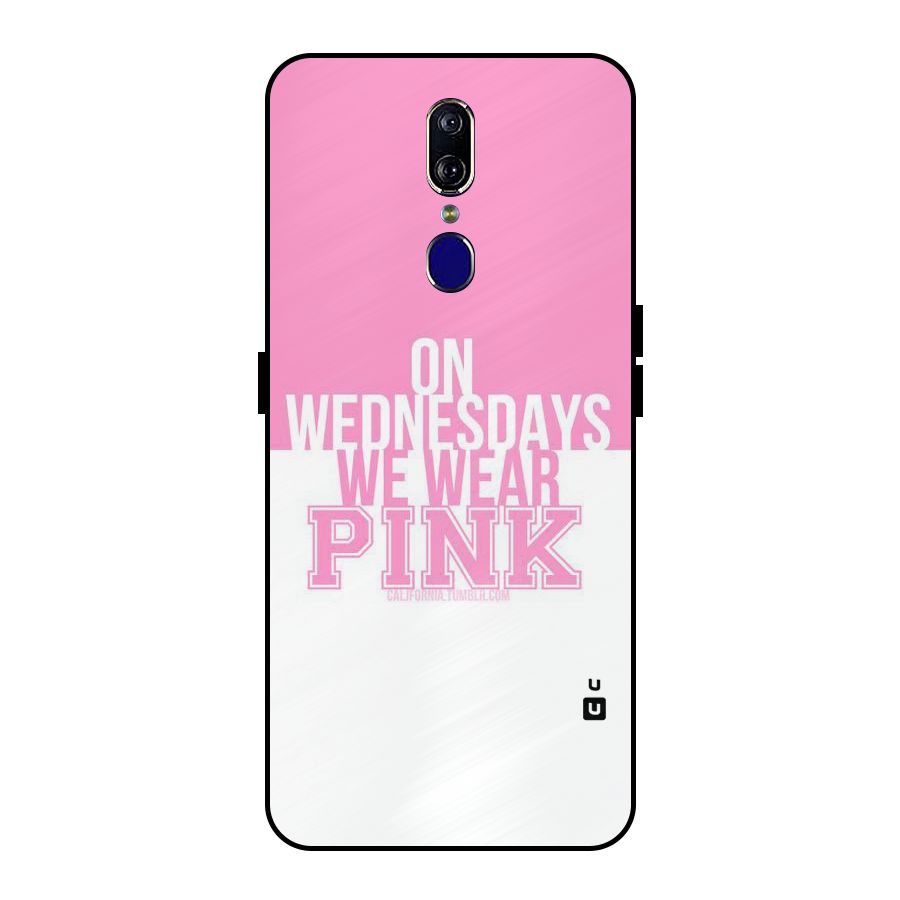 Wear Pink Metal Back Case for Oppo F11