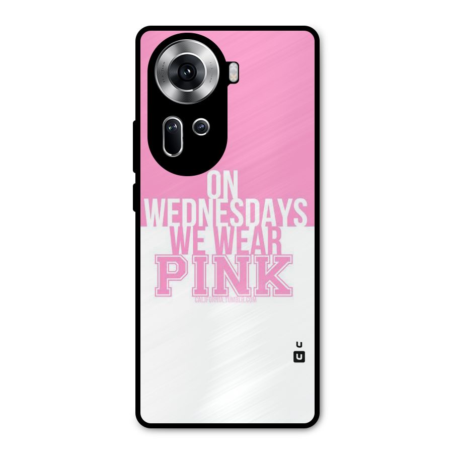 Wear Pink Metal Back Case for Oppo Reno11 5G