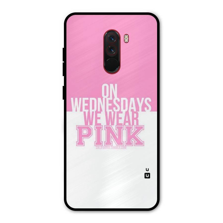 Wear Pink Metal Back Case for Poco F1