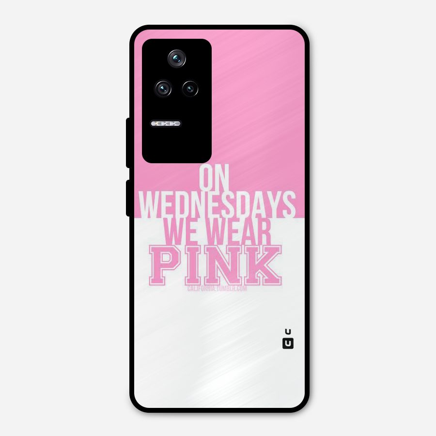 Wear Pink Metal Back Case for Poco F4 5G