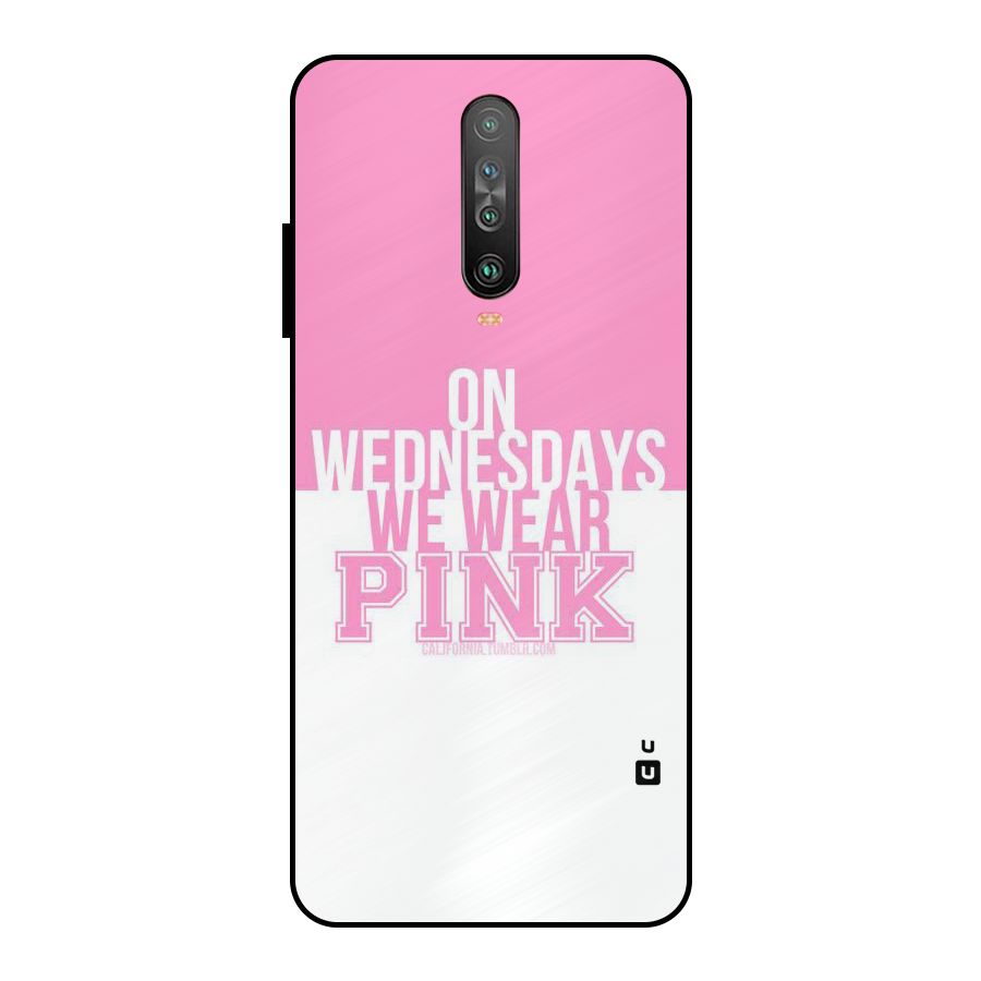 Wear Pink Metal Back Case for Poco X2